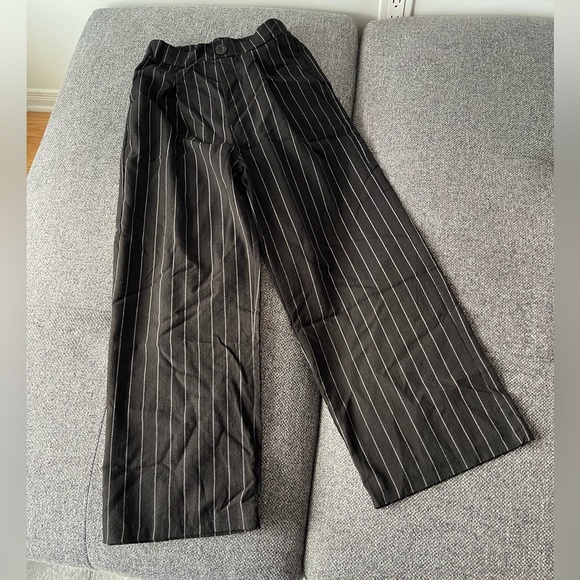 Women black and white line relaxing pants - Picture 1 of 10